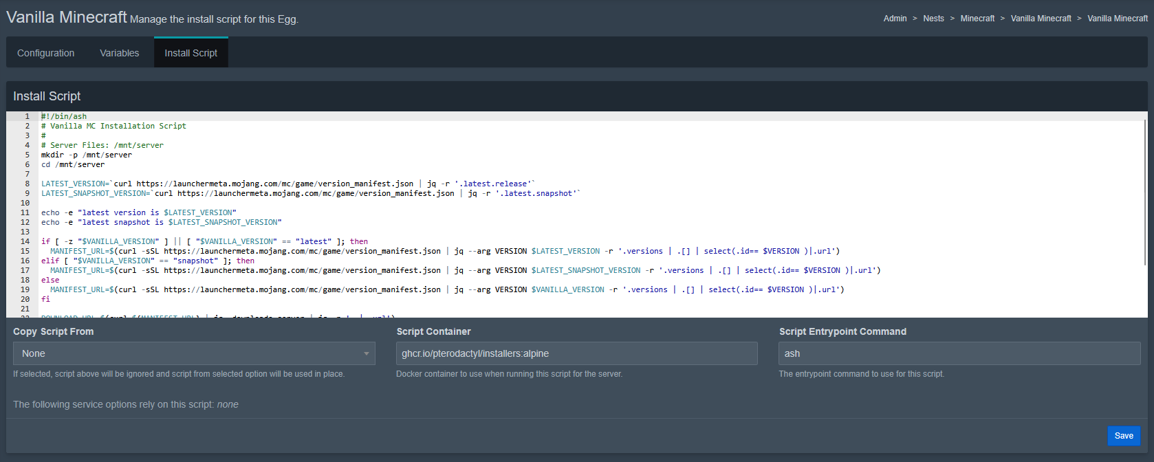 Install Script